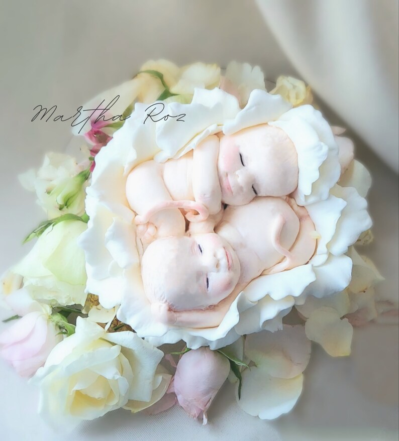Baby Figurines. Newborn Twins Figurine Decorations Etsy