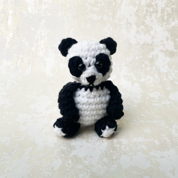 Panda Cub Crochet Pattern | Miniature Amigurumi Toy | DIY Plushie Guide | Instant PDF Download | Handmade Craft | Baby Animal Crochet Design