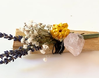 Palo Santo with Crystals