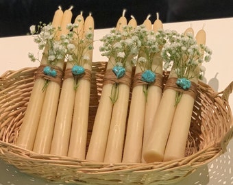 Pure Beeswax 10-Inch Tapers