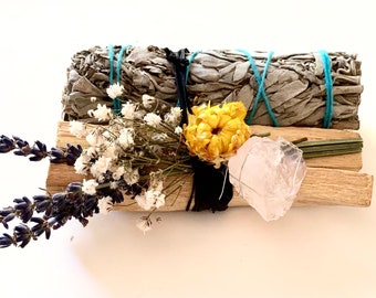 Palo Santo with Crystals