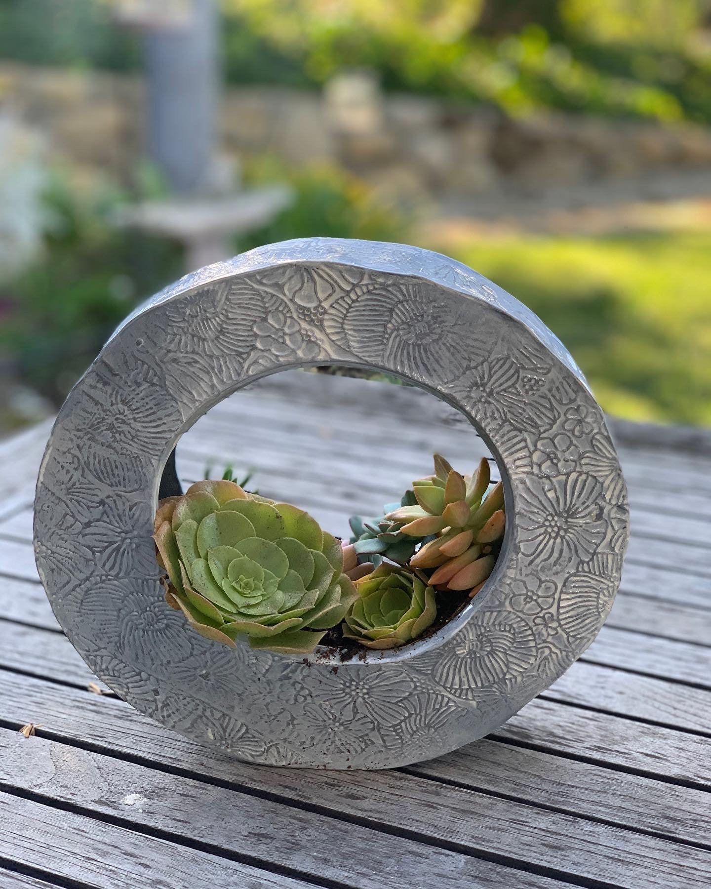 Ceramic Succulent Planter - Etsy - Textured Ceramic Planters For Succulent Planters