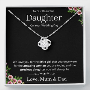 Daughter Wedding  Day Gift For Daughter Gift On Wedding Day Daughter Wedding Gift For Daughter Bride Daughter Necklace Gift From Mum And Dad