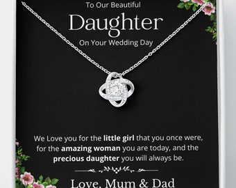 Daughter Wedding  Day Gift For Daughter Gift On Wedding Day Daughter Wedding Gift For Daughter Bride Daughter Necklace Gift From Mum And Dad