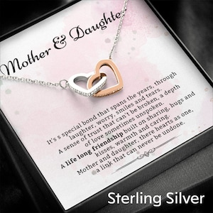 Mother Daughter Necklace Gift Mother And Daughter Jewellery Gift For Mum Gift For Daughter Mother of the Bride Gift Idea Christmas Gift.