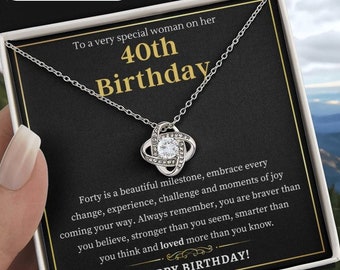 40th Birthday Gift For Her 40th Birthday Necklace Daughter 40th Birthday Gift 40th Necklace 40th Gift Idea For Best Friend, Wife ,Sister 40
