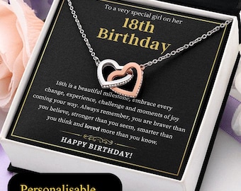 18th Birthday Gift Girl 18th Necklace Gift for Her 18th Gift Idea 18 Jewellery 18th Gift For Daughter, Granddaughter, Niece, Friend, Sister.