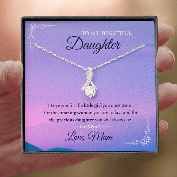 To My Daughter Necklace Daughter Gift 