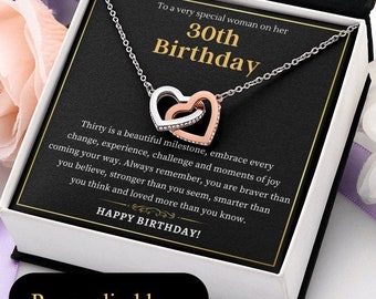 30th Birthday Gift For Her 30th Birthday Necklace Gift For Women 30th Birthday Gift Ideas For Her Jewellery 30th Gift Daughter Sister Friend