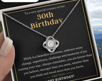 30th Birthday Gift For Her 30th Birthday Necklace 30th Birthday Gift Ideas For Her Jewellery 30th Gift Daughter, Best Friend, Sister, Wife.