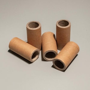 5 tubos de cartón de 53 mm, diámetro exterior: 26 mm