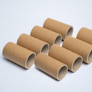 Tubos de cartón resistentes de color blanco/marrón, diámetro exterior: 60 mm x 100 mm