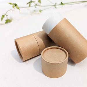 10x Contenedor cilíndrico de cartón resistente marrón