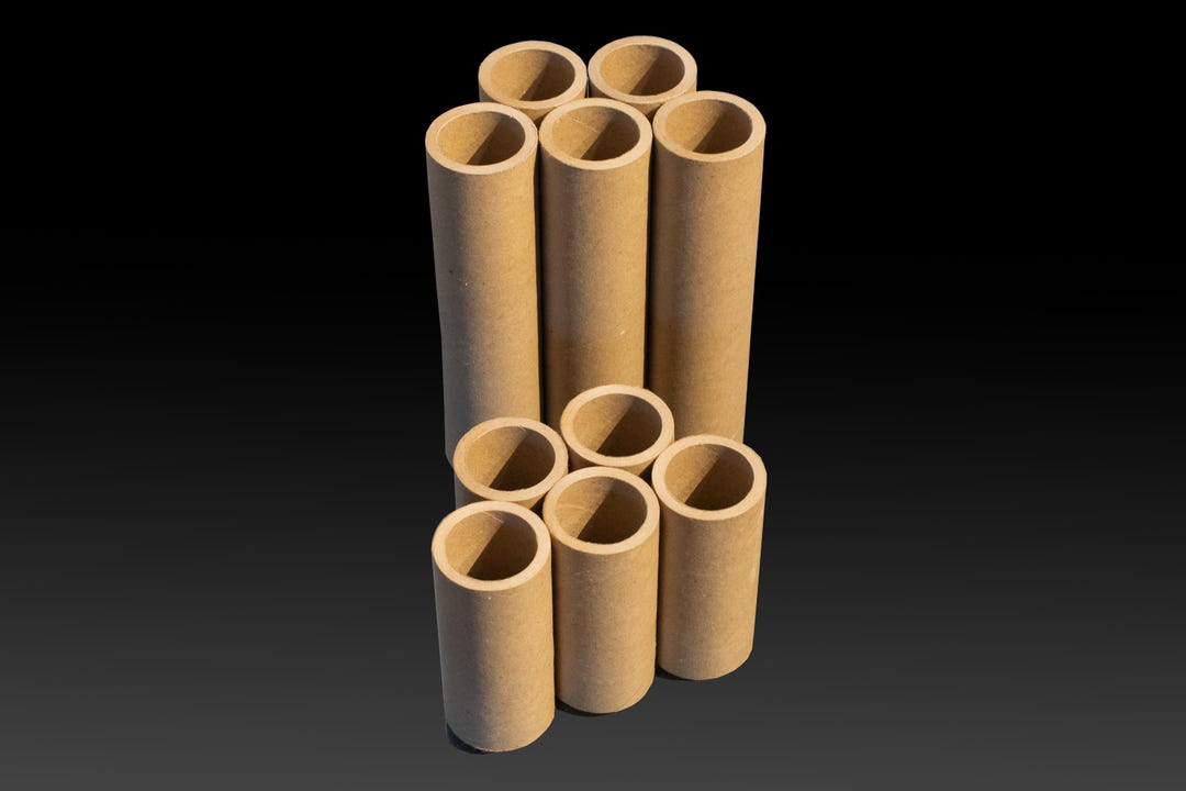 Heavy Duty Cardboard Tubes OD: 50mm X 230mm, Strong Quality, Crafting ...