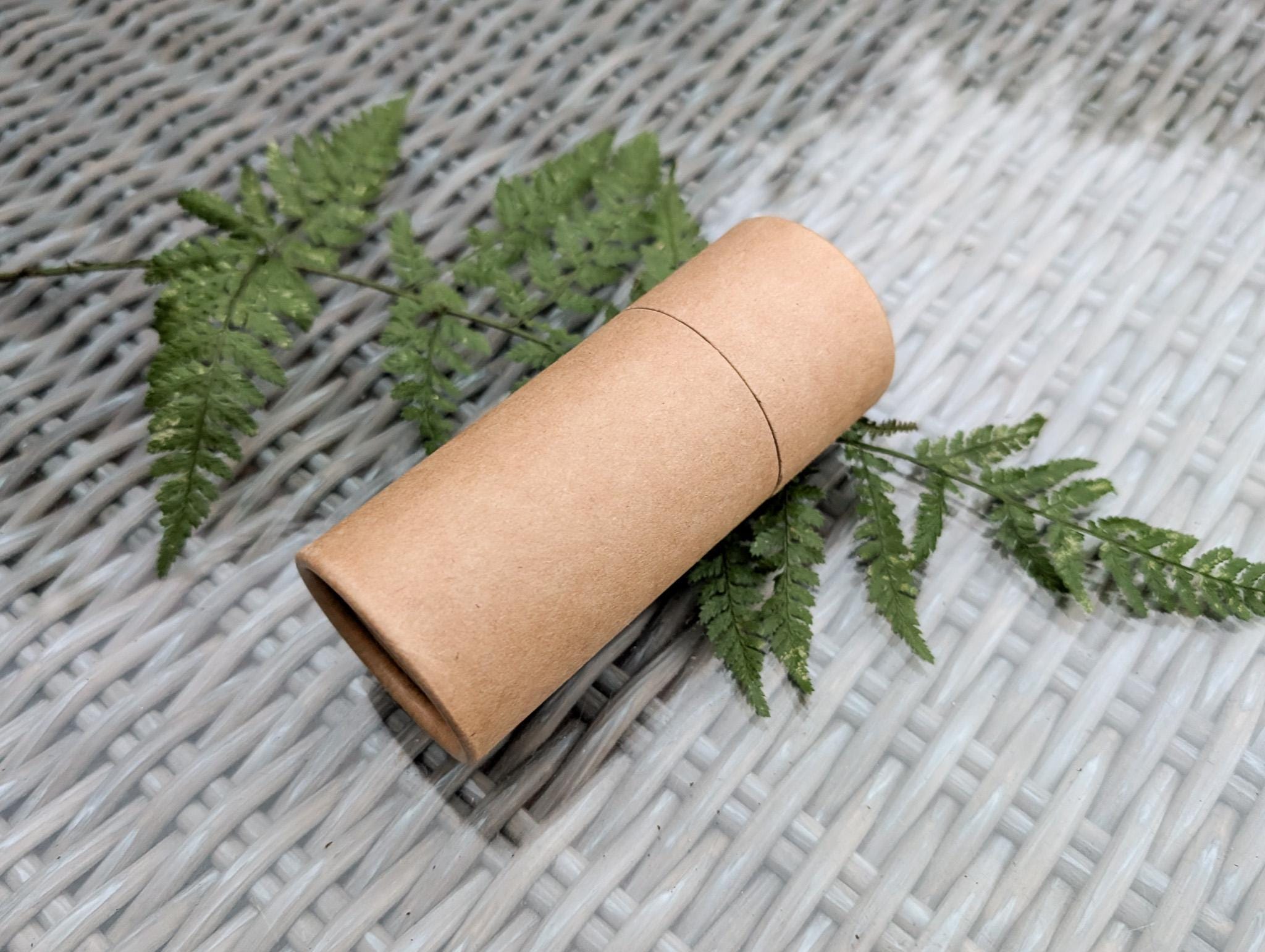 Cardboard Container brown with lid, cylinder gift box, biodegradable product packaging