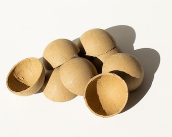 1x Cardboard Hollow Half Ball, Hollow Sphere, 3D boll paper circle shape