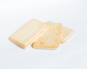 Wooden board, unprocessed beech wooden plate, milled edges