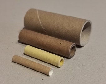Mini Heavy Duty Cardboard Tubes in 4 sizes, tiny cylinder