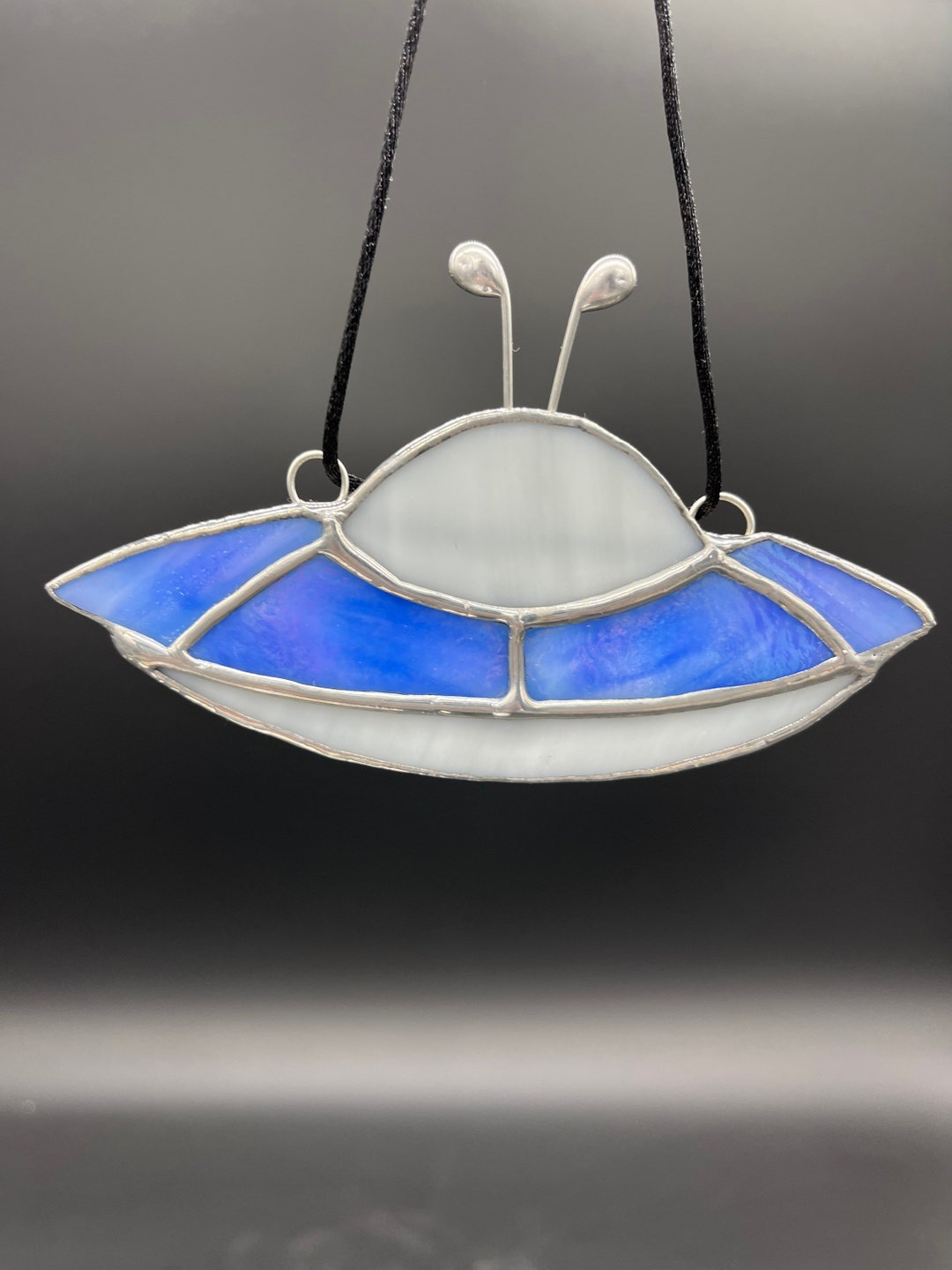 Stained Glass UFO Outer Space Astronomy Celestial Solar Etsy
