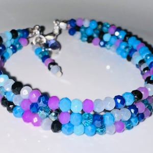 Shimmer and Shine: 3-Strand Briolette Bracelet