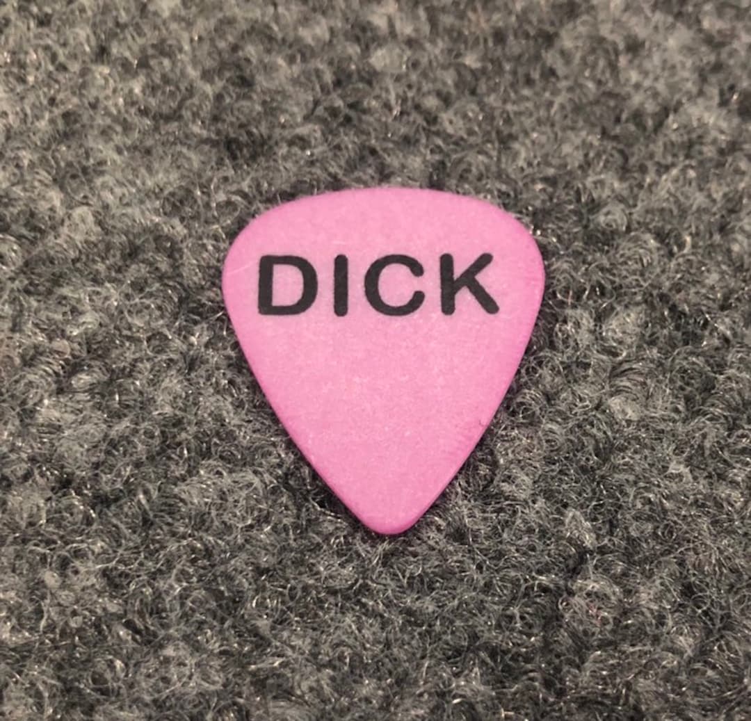 The original Dick pick! Funny guitar pic! - Etsy 日本