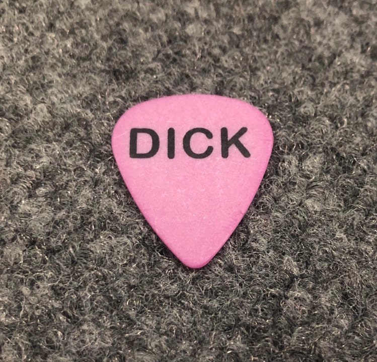 The Original Dick Pick Funny Guitar Pic Etsy