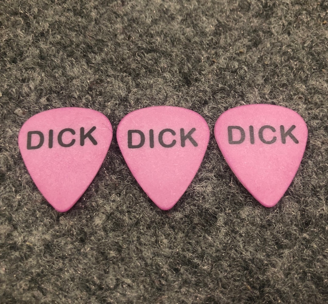 The Original Dick Pick Funny Guitar Pic 3 Pack Etsy