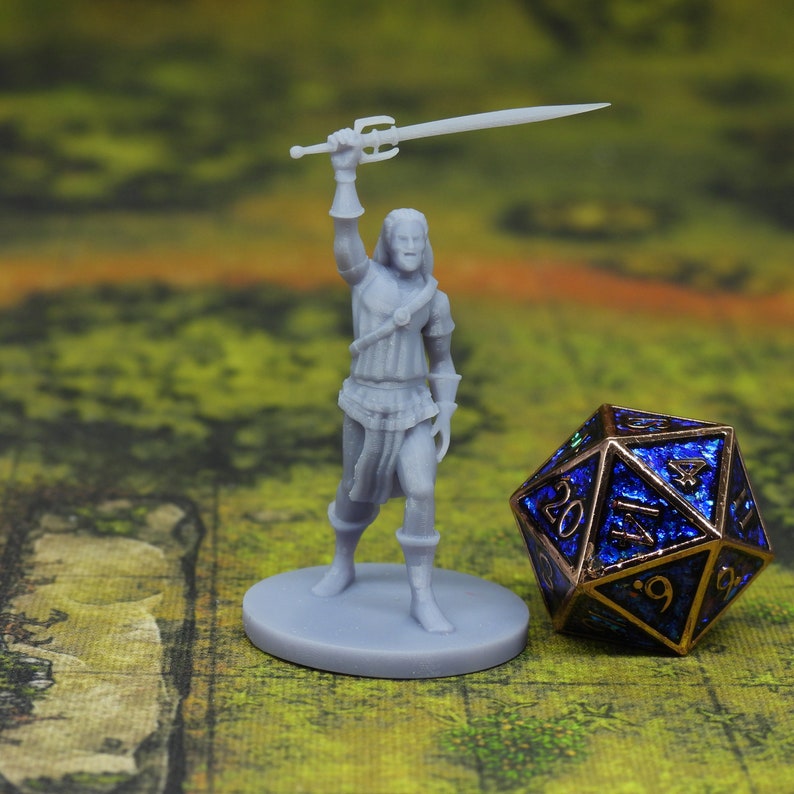 3D Printed Miniature Elric of Melnibone Tabletop RPG Highly Etsy UK