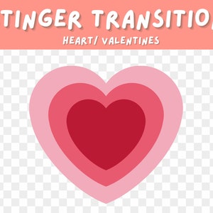 Stinger Transition Heart | Twitch overlay | Stream Overlay | Animated stream