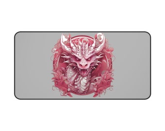 Pink Dragon Desk Mat: Year of the Dragon Gaming Accessory