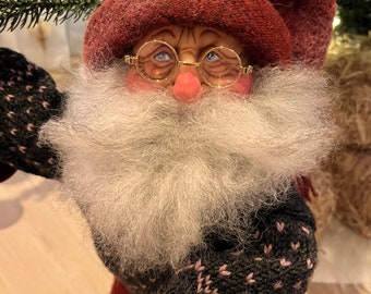 Art doll, Santa, Handmade, Tomte