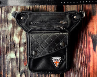 Motorcycle Bag Pattern PDF – 3 Pocket Leather Saddlebag – Easy DIY – A4 – Digital Download