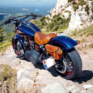 Motorcycle Saddlebag Patterns – Leather Bag DIY Templates – Side Bag Sewing Pattern – A4 – Digital Download