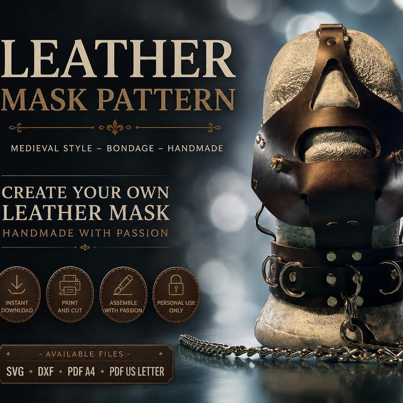 Leather Mask - Etsy