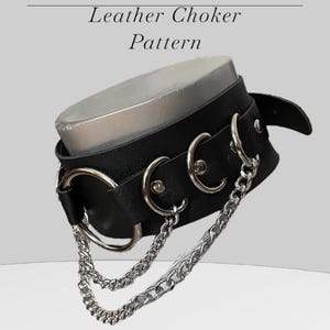 Modello per girocollo in pelle, modello fai da te per collare (pdf, svg)