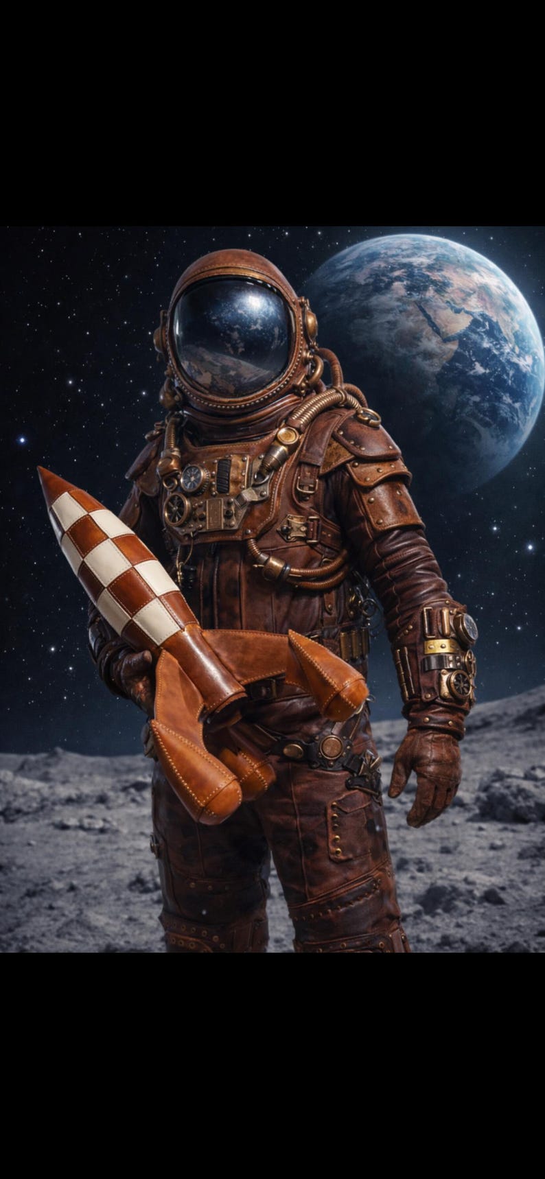 Leather Rocket Pattern: 60cm Steampunk Decor DIY (PDF Template) - Etsy