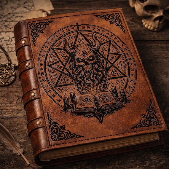 7 Occult Grimoire SVG Bundle – 7 Dark Magic Designs – Laser Engraving SVG