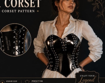Leather Corset Pattern: DIY Steampunk Costume Template (PDF & SVG)