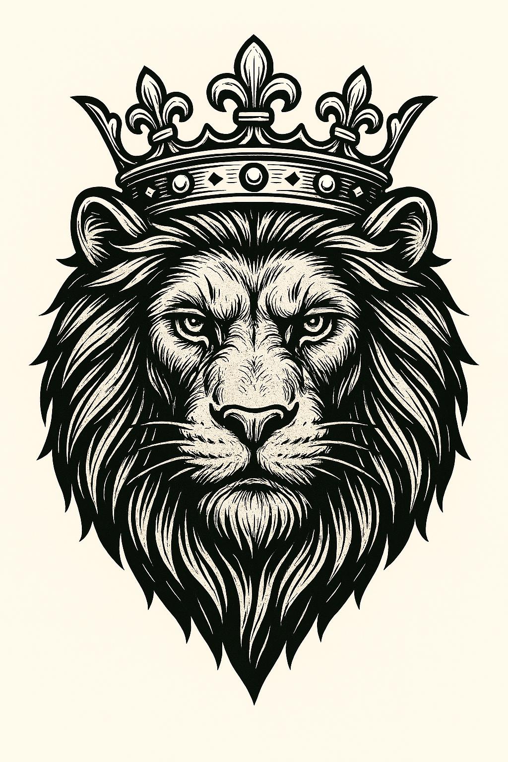 Lion SVG Pack: Royal Designs for Leather Carving (digital Download
