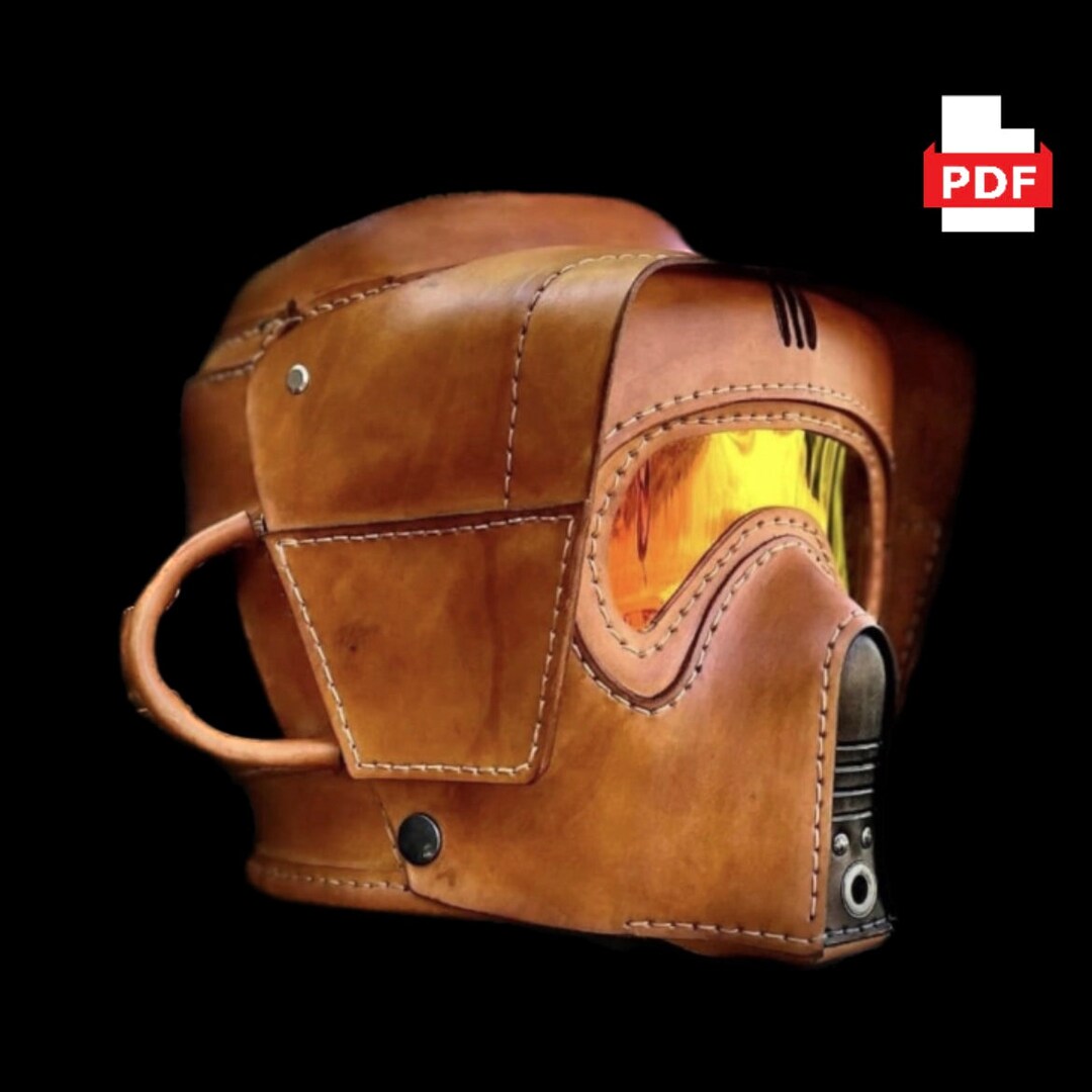 SCOUTTROOPER LEATHER HELMET Pattern Pdf File Etsy