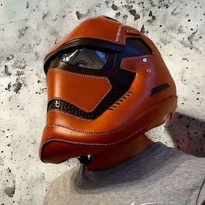 Stormtrooper Leather Helmet Pattern - 3 Sizes PDF Template for Cosplay & DIY