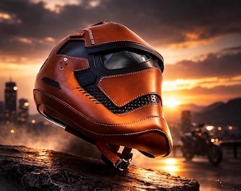 Leather Helmet Pattern - 3 Sizes PDF Template for Cosplay & DIY