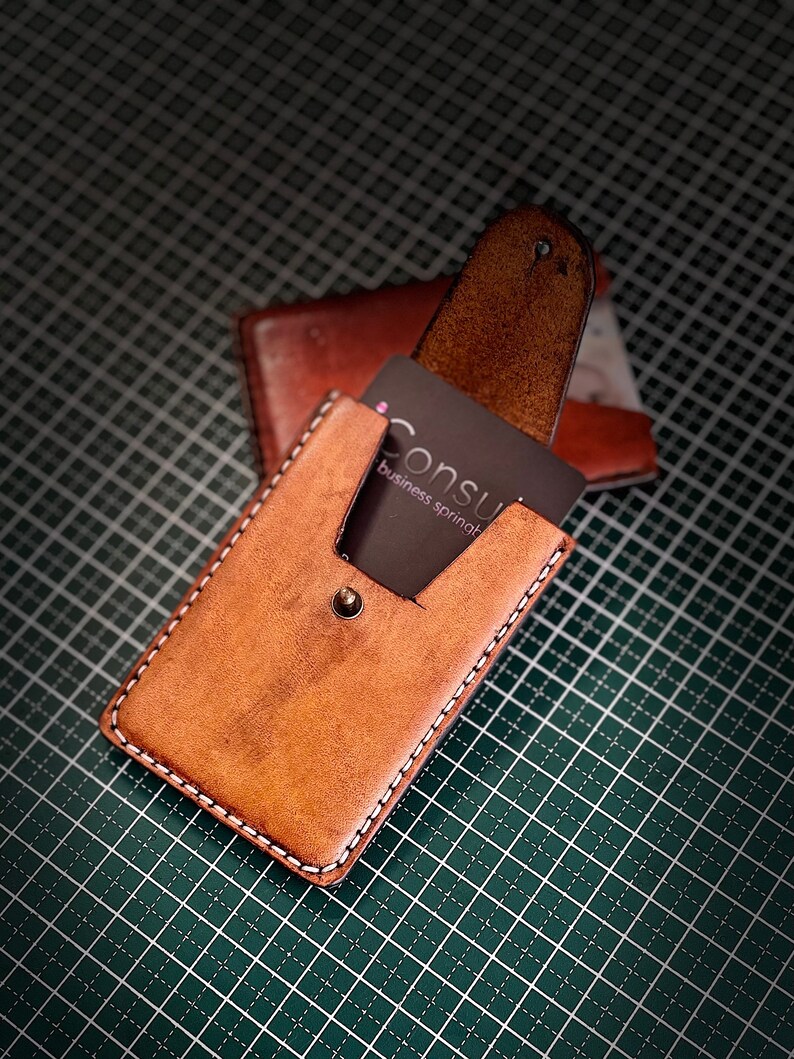 LEATHER CARD HOLDER Pdf Pattern Easy Diy Pdf File A4 Etsy