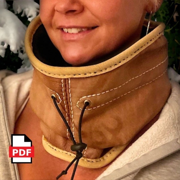 LEATHER/FUR NECKWARMER Pattern - Pdf File