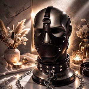 Patrón de máscara de cuero, máscara de cosplay ajustable (descarga digital)