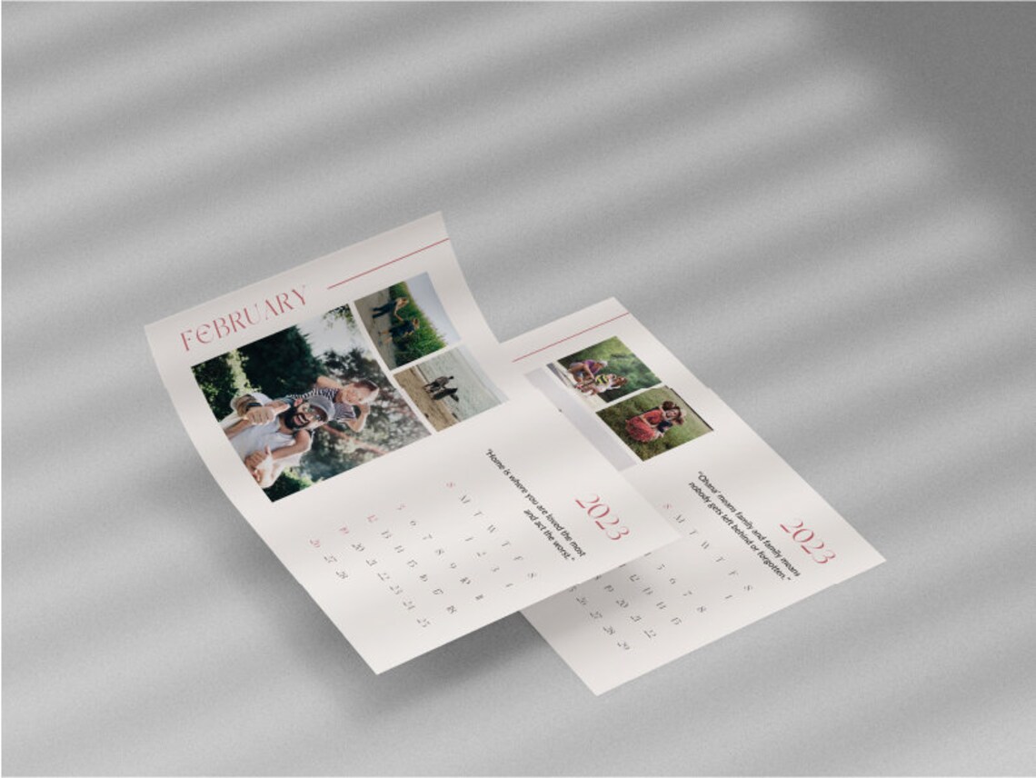 Editable Canva 2023 Family Calendar Template Printable 2023 Etsy UK