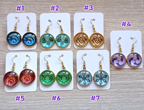 Boucles D'oreilles Pendantes VISSON - 6 Cm, Couleurs Vert Et Rouge, état Neuf (occasion Porté)