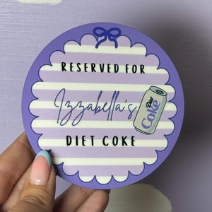 Personalised Drinks Coaster | Custom Name Drink Coaster | Funny Desk Coaster | Custom Beverage Coaster | Secret Santa Gift | Work Colleague