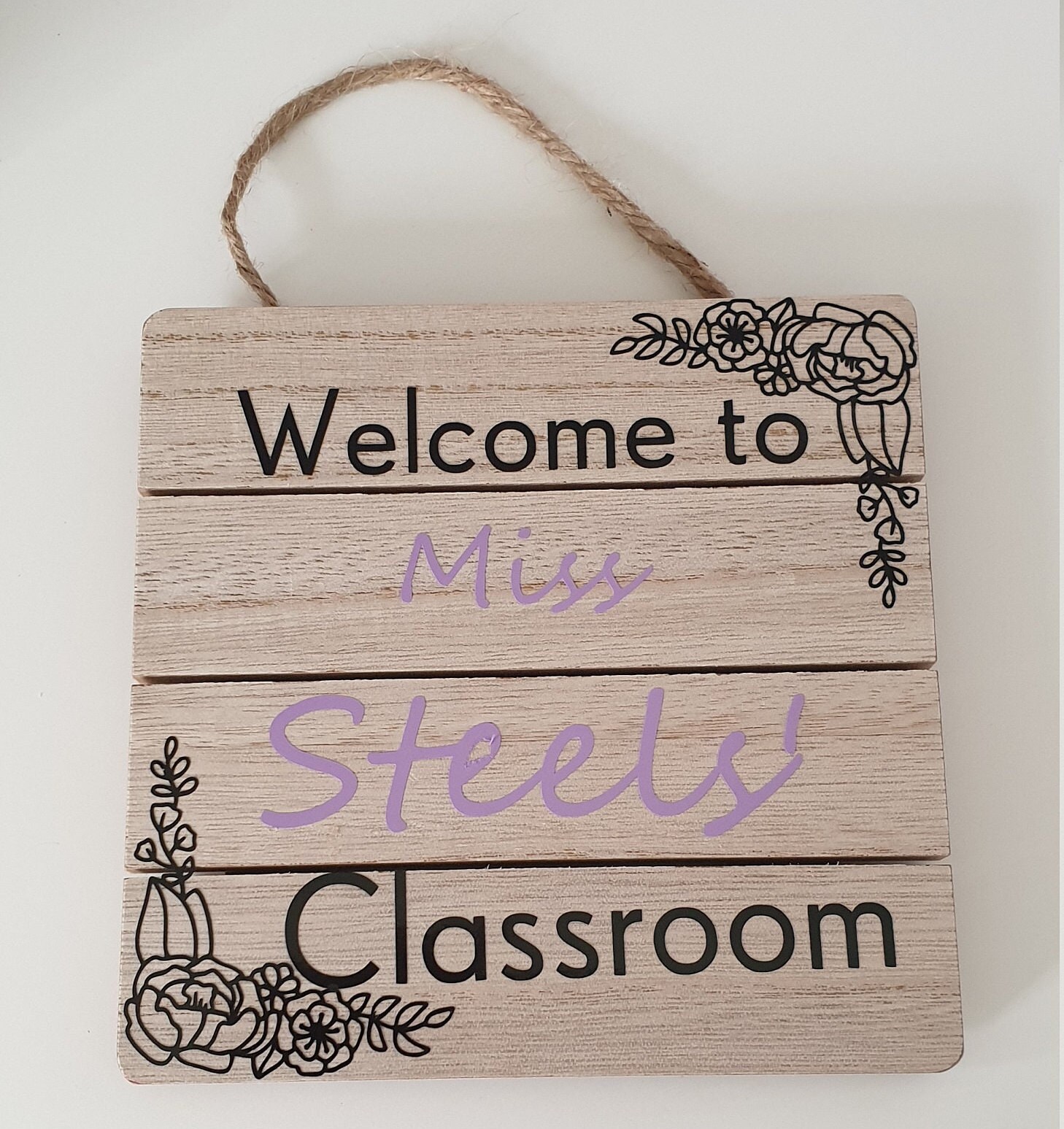 Classroom Door Name Plaque Classroom Sign Door Sign Etsy UK