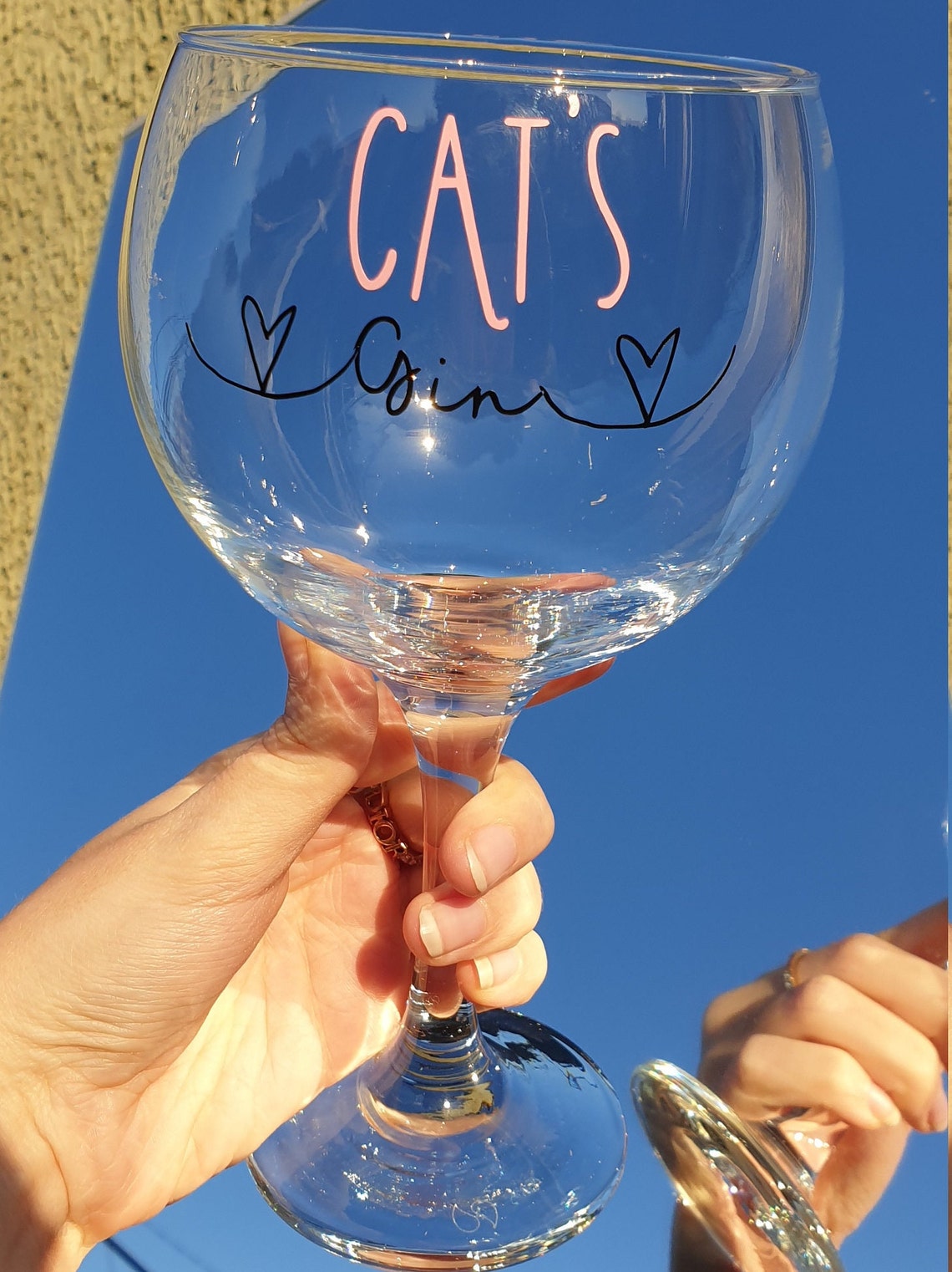 Personalised Gin Glass Gin Glass Personalised to You Etsy UK